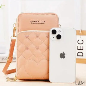 Bolsa Carteira Feminina Transversal Luxo Glamour - Iphone 13 - Lowir Modas